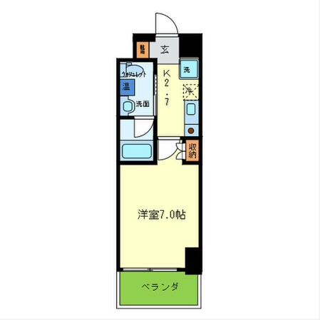 パウゼ東天満の物件間取画像